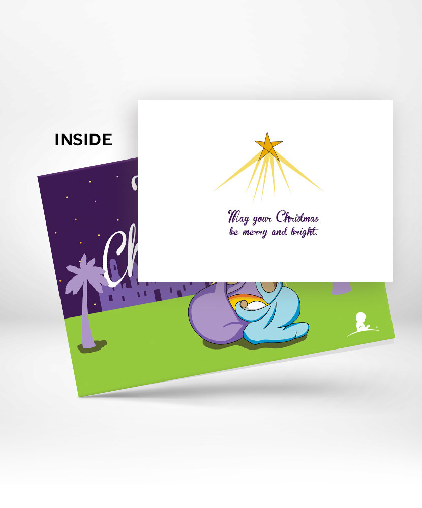Manger and North Star Greeting Card 10 Pack